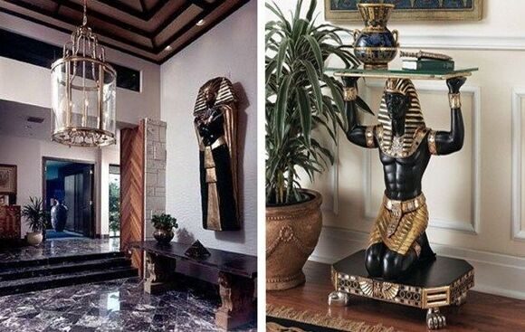 Египетский стиль в интерьере квартиры и дома